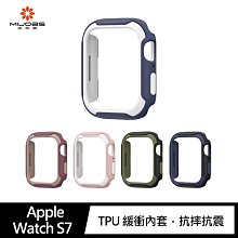 強尼拍賣~mijobs Apple Watch S7 雙色盔甲保護套  41mm、45mm