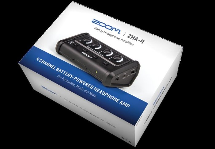 【eYe攝影】現貨 Zoom ZHA-4 耳機放大器 電池供電 耳機擴大機 監聽 USB-C 錄音 播客 錄音 直播