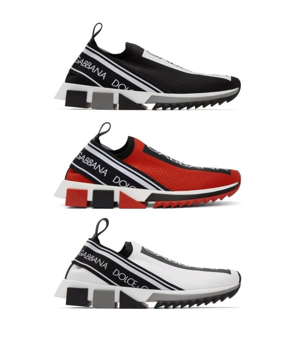 [全新真品代購] DOLCE & GABBANA 經典款 LOGO 彈力針織 運動鞋 / 襪套鞋 Sorrento
