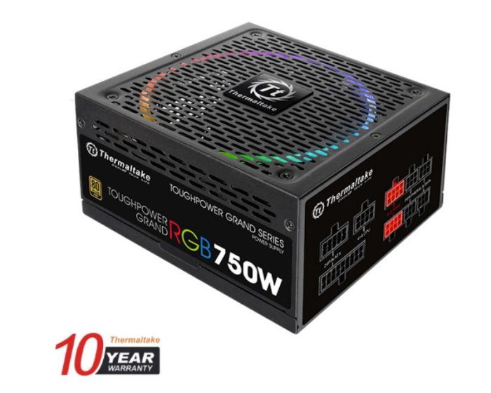 光華CUMA散熱精品*Thermaltake 曜越 Toughpower Grand RGB 750W 金牌 模組~客訂