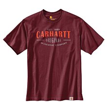 南◇2021 6月 Carhartt 103558 Workwear Graphic 短TEE 工裝 酒紅色 卡哈