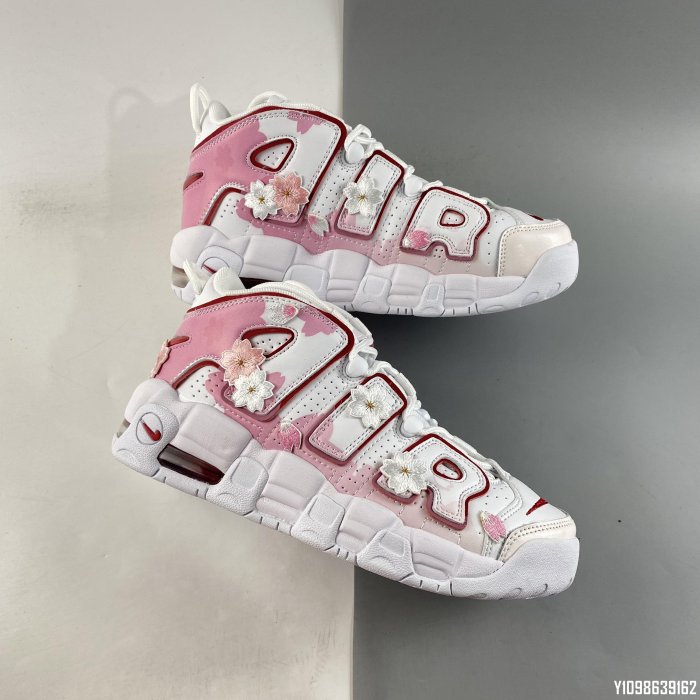 NIKE Air More Uptempo 96 QS 白粉 櫻花 皮蓬 氣墊籃球鞋DJ5988-100 36-40