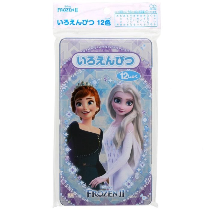 日本製 Frozen 冰雪奇緣 (12色) 彩色鉛筆 Anna Elsa 色鉛筆 迪士尼 時時購 SIXBUY