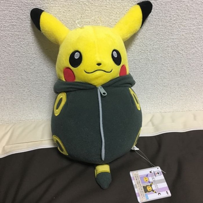 【一手動漫】 日本正版 代理 景品 精靈寶可夢 神奇寶貝 POKEMON 皮卡丘變裝 睡袋收藏大型絨毛布偶 月精靈 娃娃