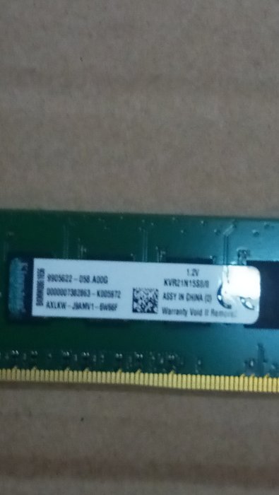 售 金士頓(KingSton) DDR4 /2133 /8GB @美光　單面8顆粒@