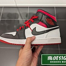 南🔥2023 11月 NIKE Air Jordan 1 中筒 皮革 緩震 經典 男款 白黑紅 DQ8426-106