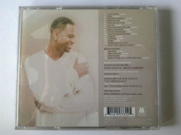 Brian Mcknight-back at one and more.二手CD