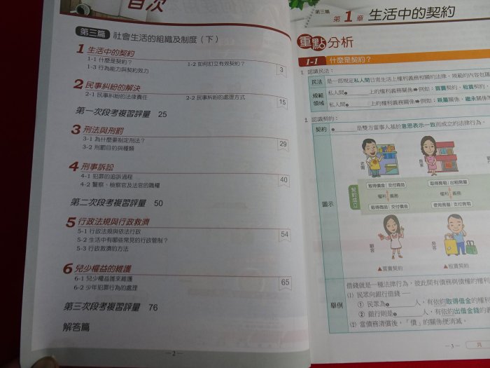 *【鑽石城二手書】國中參考書 108課綱 社會科 公民 地理 合售 4 二下 2下 教學式講義 翰林M 小部分寫過