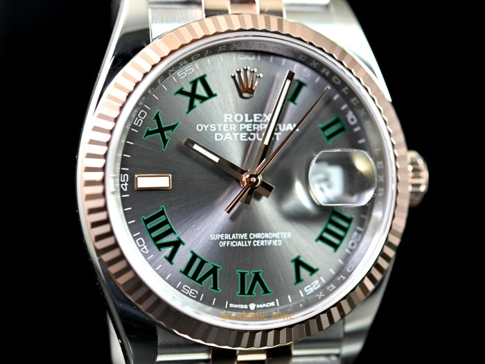 [好時計]ROLEX 勞力士 126231 Datejust 新卡23/11現貨 灰面綠羅馬 五銖鍊帶Jubilee 36mm LRK162