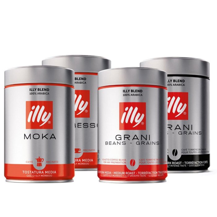 【油購網】illy 咖啡豆 咖啡粉 250g 義大利 原裝原廠進口 中烘培 重烘焙