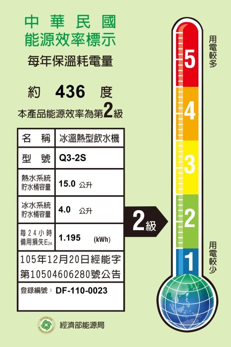 【亞洲淨水】豪昱Q3-2S桌上型雙溫冷熱飲水機─贈濾水器(搭3M濾心)及免費安裝