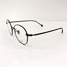 《名家眼鏡》PLUS M日本設計師品牌MA-JI文青款圓框黑色光學純鈦金屬框 PMJ-039T col.4