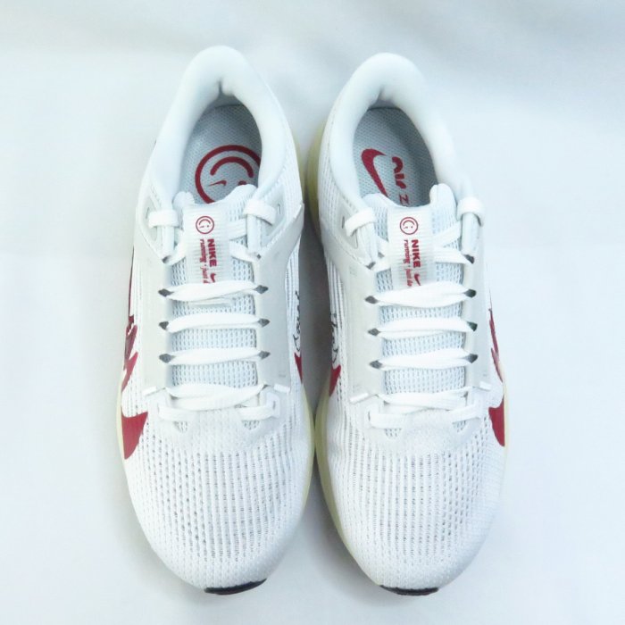 NIKE W Air Zoom Pegasus 40 PA 男女慢跑鞋 FB7703100 白灰x紅~iSport愛運動