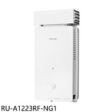 《可議價》林內【RU-A1223RF-NG1】12公升屋外型抗風型熱水器(全省安裝)