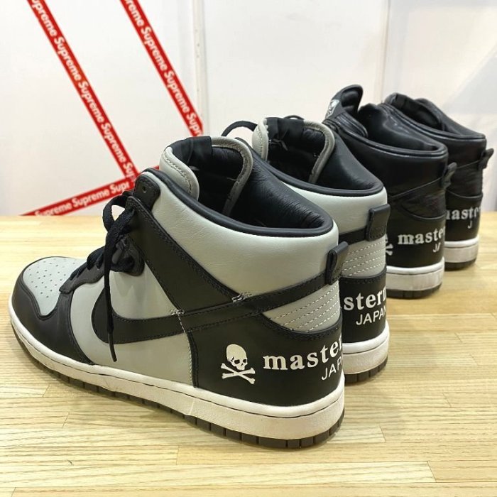 BLACK極新MASTERMIND JAPAN x FCRB x NIKE真皮MMJ骷髏F.C.R.B牛皮DUNK SB