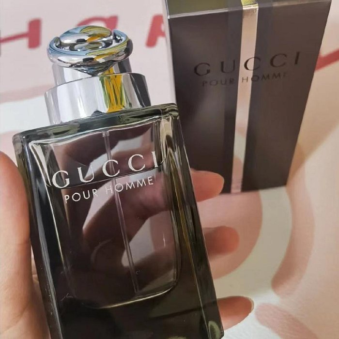 Gucci古馳經典同名男士淡香水EDT拉環清新持久木質香調50/90ml