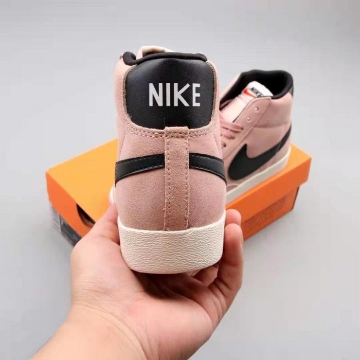 Nike W Blazer Mid Vintage Suede 黑粉 少女 高筒 休閒滑板鞋 917862-601女鞋