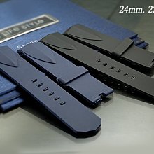 【時間探索】 全新 CORUM 崑崙 海軍上將系列代用膠錶帶 ( 24mm.22mm )