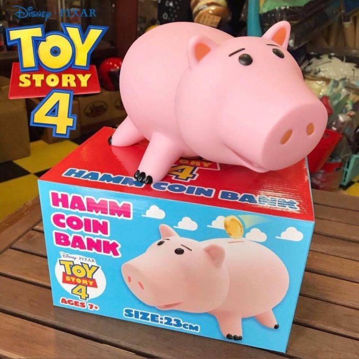 (I LOVE樂多) 日本進口 DISNEY TOY STORY  玩具總動員 火腿豬 存錢桶