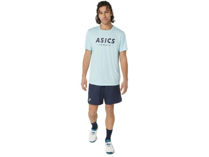 【曼森體育】ASICS 亞瑟士 短袖上衣 男款 網球 上衣 排汗 訓練