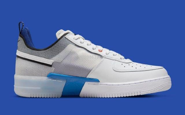 代購】NIKE AIR FORCE 1 REACT AF1 拼接寶藍藍白休閒運動板鞋DH7615