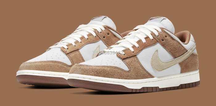 【代購】Nike Dunk Low 米白 卡其 奶茶 麂皮 奶茶色 休閒板鞋DD1390 100