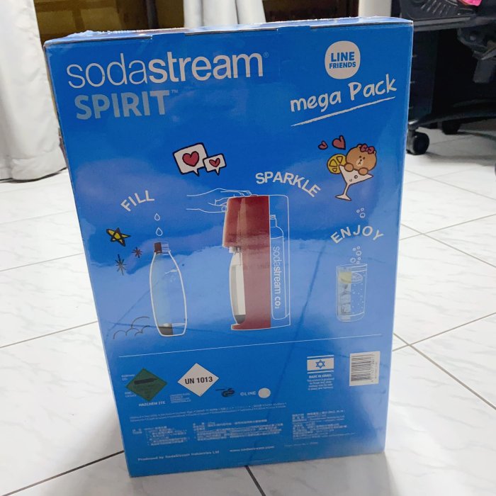 sodastream spirit x LINE FRIENDS 時尚風自動扣瓶氣泡水機聯名限定 吳姍儒代言款 現貨一台