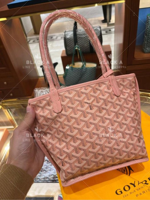 【BLACK A】GOYARD ANJOU MINI BAG 雙面迷你托特包 限量限定色粉色 價格私訊