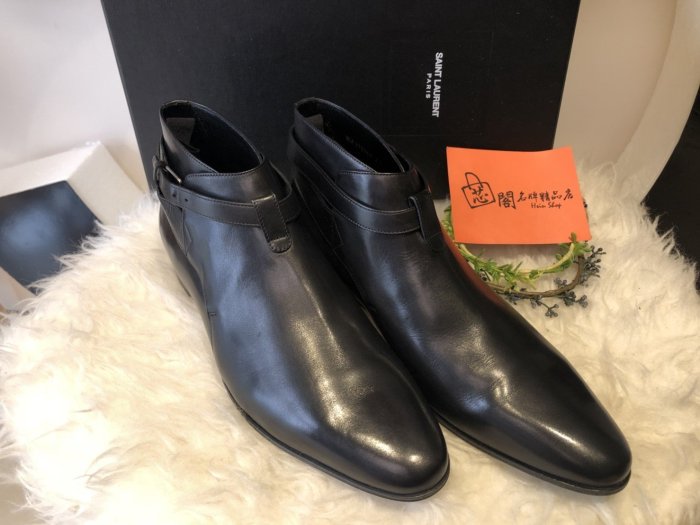 芯閣名牌精品店※YSL SAINT LAURENT PARIS SLP 焦特靴男鞋靴子EU42 全