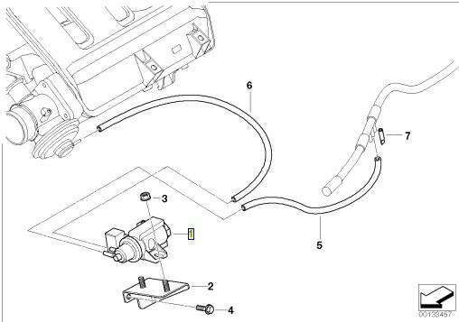 BMW X6 E71 M57N 2007- 渦輪增壓器 壓力調節器 電磁閥 火車頭 11747796634