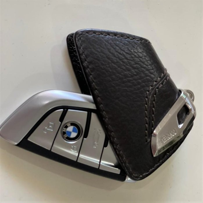 【歐德精品】現貨.原廠BMW G30.G11.G12.G32.F15.F16(F&G)系列皮革鑰匙包,皮質鑰匙盒刀型 (鑰匙皮套).遙控器