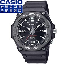 【柒號本舖】CASIO 卡西歐運動指針膠帶錶-黑色 / MW-620H-1A (台灣公司貨全配盒裝)