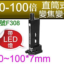 【傻瓜批發】(編號F308)60倍-100倍直筒式變焦變倍 放大鏡 LED燈 放大鏡 顯微鏡 科學實驗研究 板橋可自取