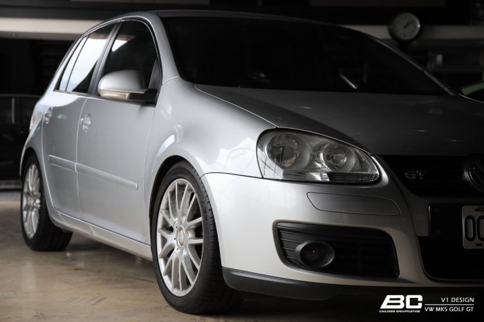 BC避震器 V1街道版  VW GOLF/GTI V 五代 MK5 30段阻尼軟硬、桶身高低可調