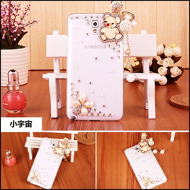 【小宇宙】Galaxy note3 neo手機殼 note3 neo 水鑽殼 N7505 山茶花 保護套 芭蕾 保護殼