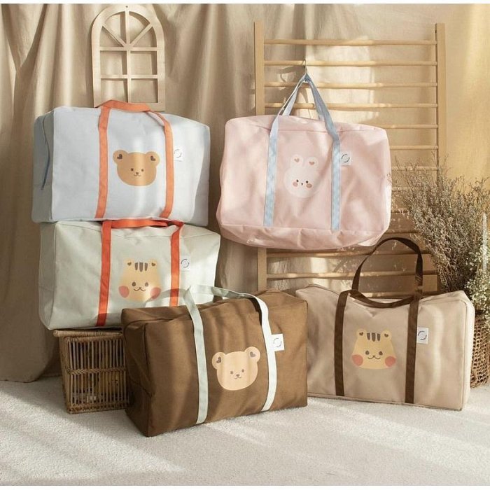bebehome 韓國旅行袋 棉被收納神器 棉被袋 衣物收納袋 睡袋 幼稚園棉被袋 旅行包 收納袋 玩具收納袋 收納箱