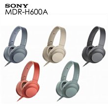 展示出清 黑色SONY MDR-H600A 耳罩式耳機 鍍鈦振膜設計抑制不必要震動 H600