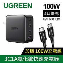 ~協明~ 綠聯 100W氮化鎵充電器 + Type-C快充線