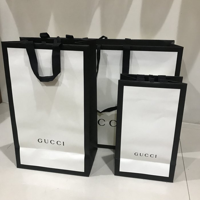 ☆nico小筑☆GUCCI紙袋.購物提袋-編號2-中袋一個| Yahoo奇摩拍賣