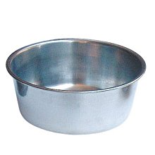 *COCO*1號白鐵大碗(H33)不鏽鋼#430狗碗盆/大型犬餵食碗/飼料碗/白鐵碗，耐摔耐咬好清洗，直徑約21.5cm