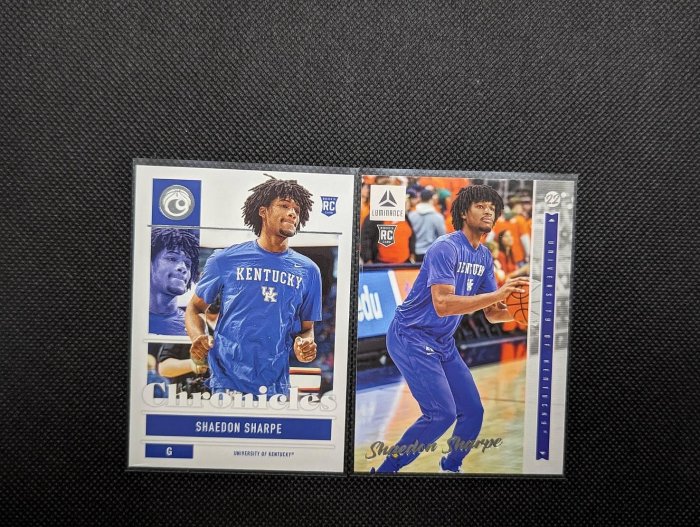 2022 Panini Chronicles Draft Picks Shaedon Sharpe Rookie 2張