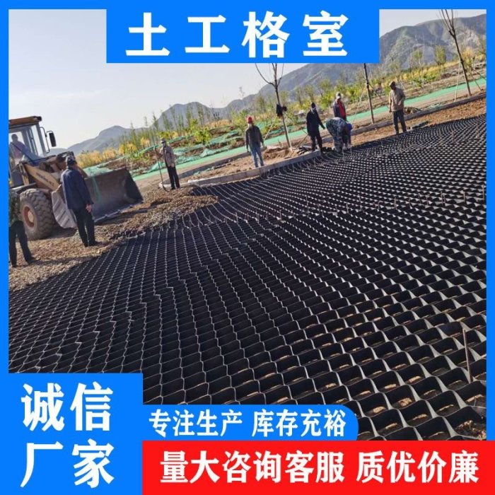 土工格室邊坡河道防護蜂巢格柵高強穩固路基排水孔HDPE-默認最小規格價錢  其它規格請諮詢客服