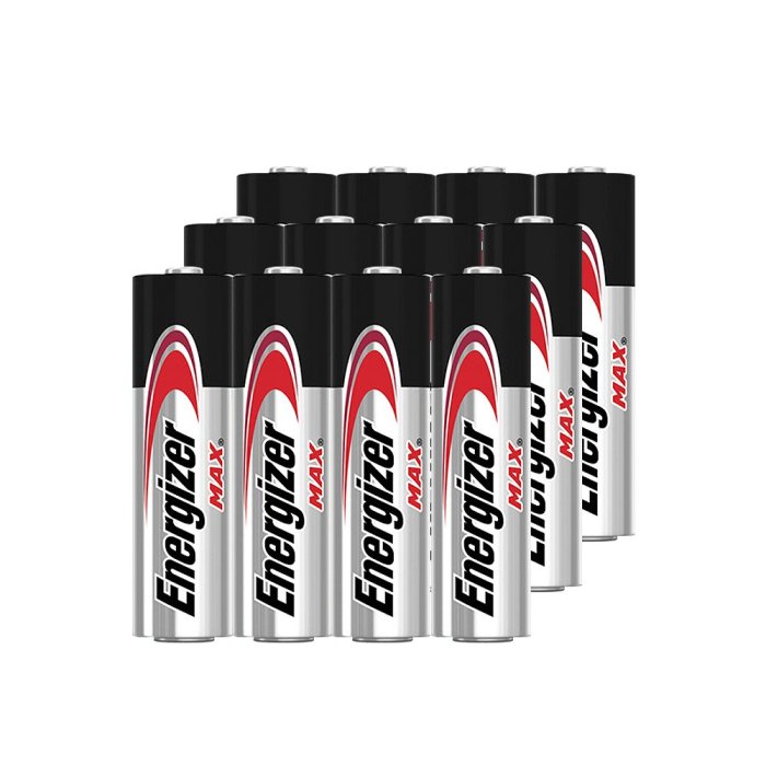 【Energizer 勁量】10倍電量MAX鹼性3號AA電池12入吊卡裝(1.5V長效鹼性電池LR6)