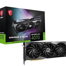 【宅天下】微星 MSI RTX 4070 GAMING X SLIM 12G 顯示卡