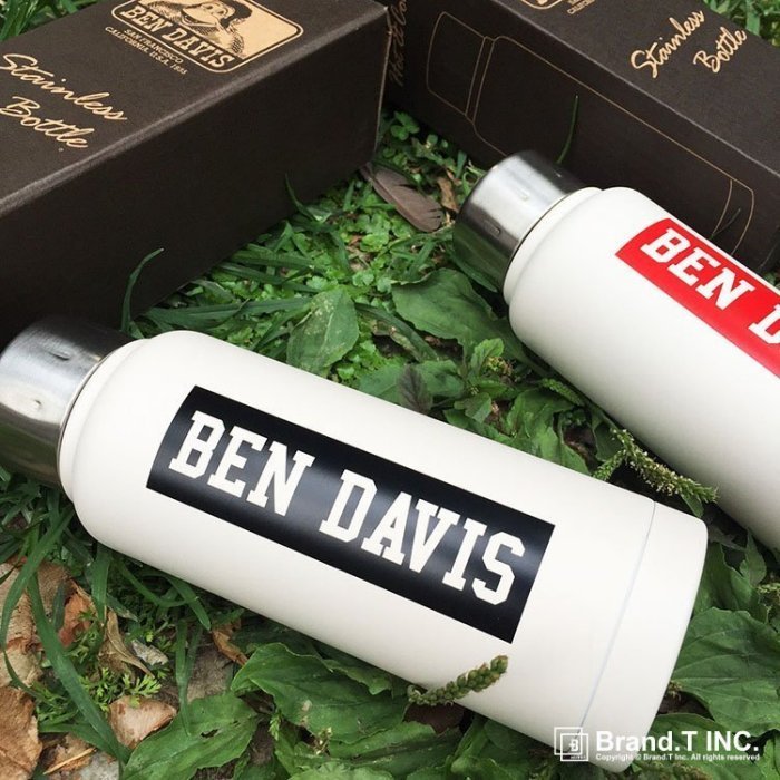 (I LOVE樂多)BEN DAVIS STAINLESS BOTTLE 黑色.紅色*保溫瓶*猿人*白標