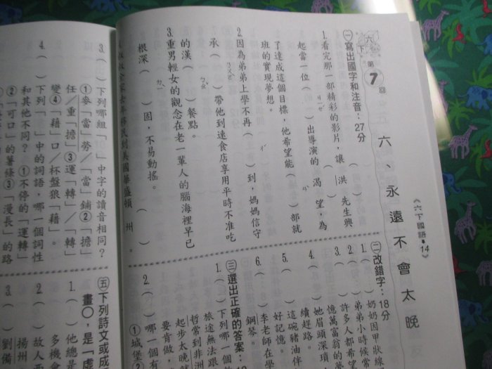 【鑽石城二手書】國小教科書 國小 國語 6下 六下  作業簿  翰林出版 H 沒寫