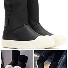 喬瑟芬【Rick Owens】現貨～2015秋冬 綿羊皮帶毛 厚底短靴