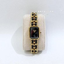 遠麗精品(板橋店) S1850 Chanel Premiere 皮穿鏈金色(首映錶XL號)