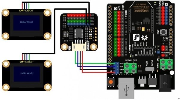 DFRobot Gravity:I2C級聯擴充器【解決IIC/I2C地址沖突】