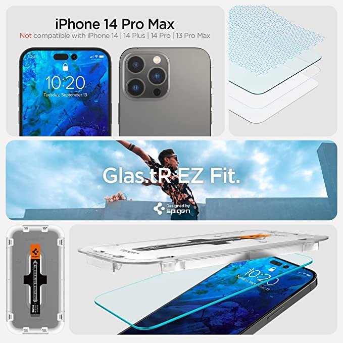 【SPIGEN】iPhone 14 Plus 13 Pro Max EZ FIT GLAS.TR 兩片裝 鋼化玻璃貼